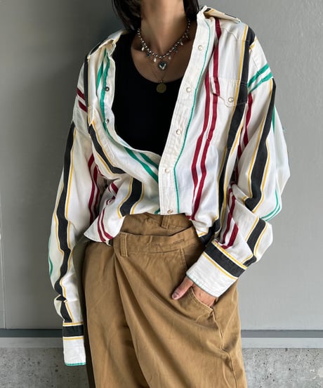 remake frill colorful  shirt