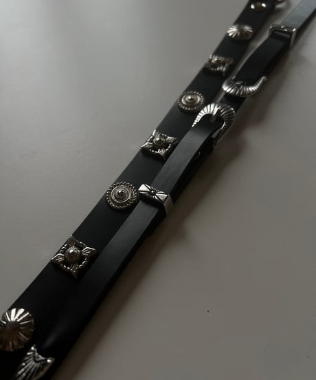 studs leather shoulder belt