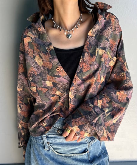 remake frill colorful shirt