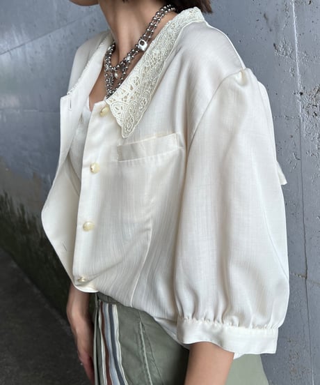 remake chiffon frill shirt