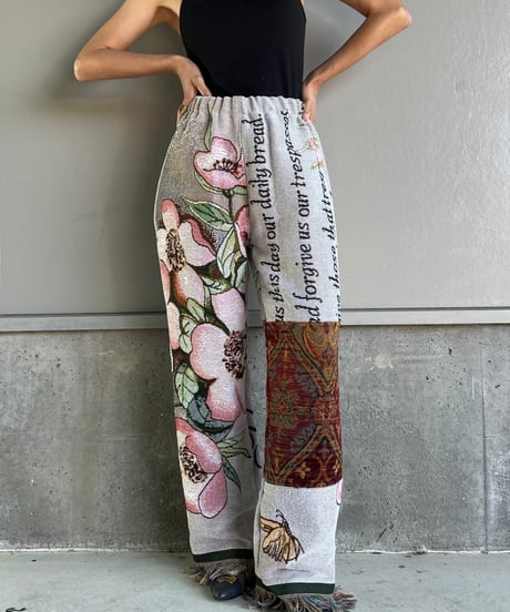 remake rug fringe pants