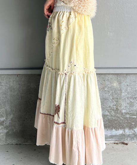 remake embroidery skirt C