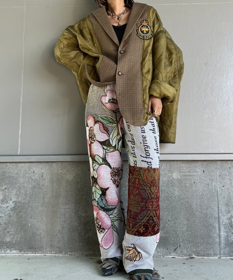 remake rug fringe pants