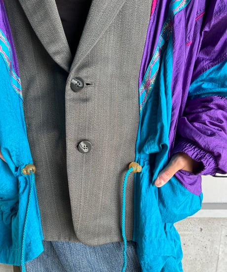 remake colorful tailored jacket