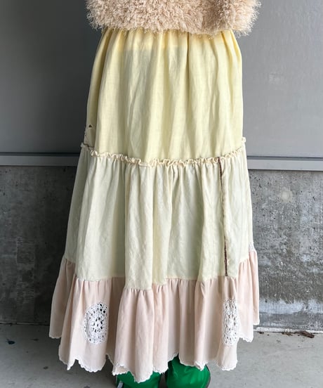 remake embroidery skirt C