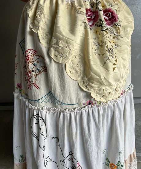remake embroidery skirt D