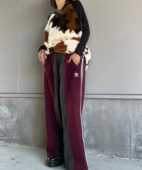 remake adidas plaid mix pants