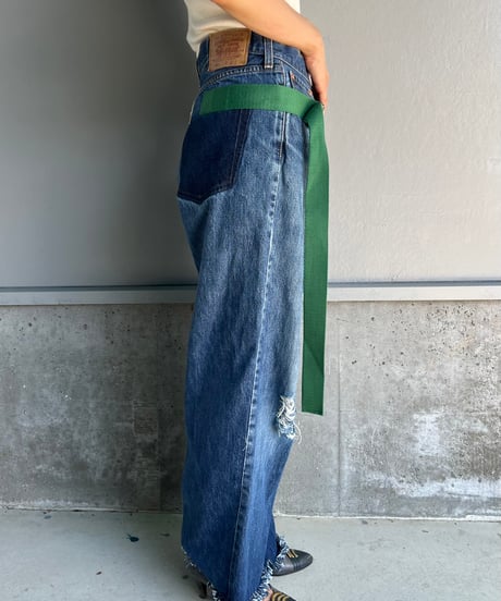 remake differences message denim pants