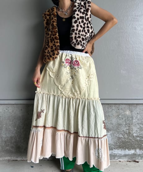 remake embroidery skirt C