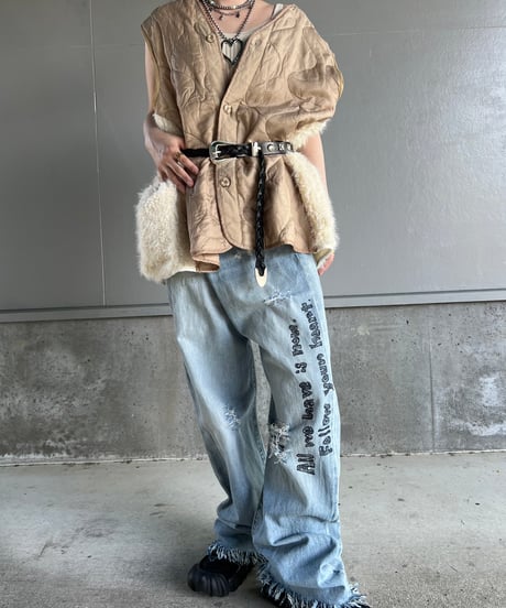 remake quilting fur vest.