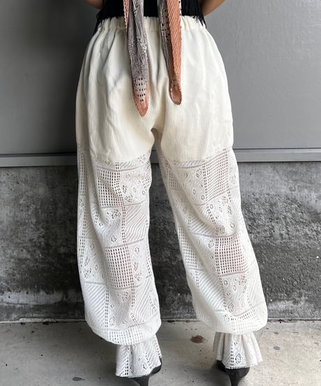 lace jogger pants