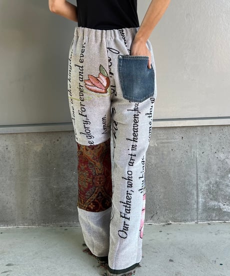 remake rug fringe pants