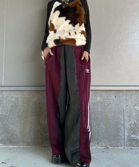 remake adidas plaid mix pants