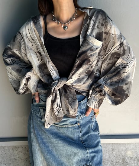 remake frill colorful shirt