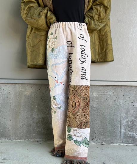 remake rug fringe pants