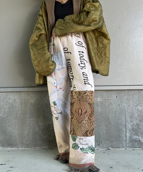 remake rug fringe pants