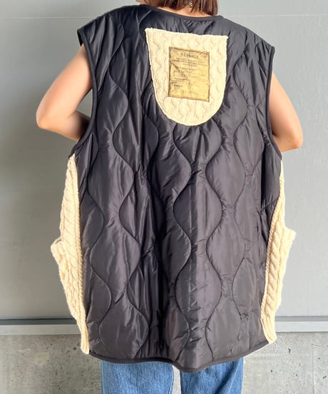 remake quilting knit vest