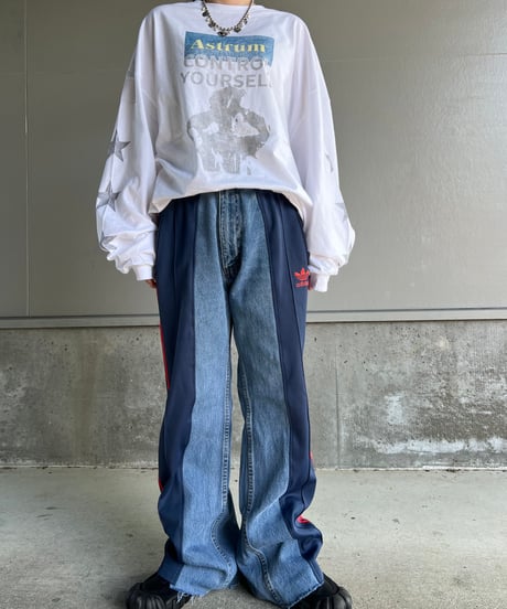remake sporty  docking denim pants