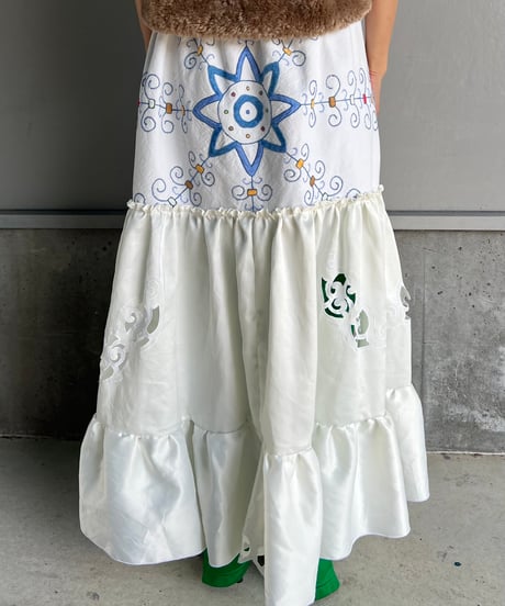 remake embroidery skirt B