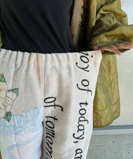 remake rug fringe pants