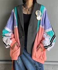 remake colorful tailored jacket