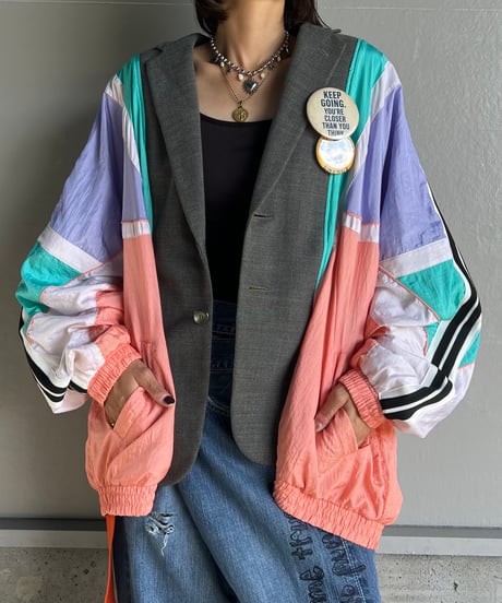remake colorful tailored jacket