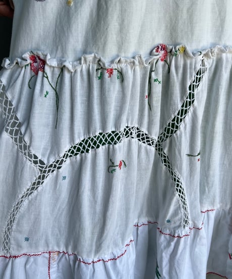 remake embroidery skirt A
