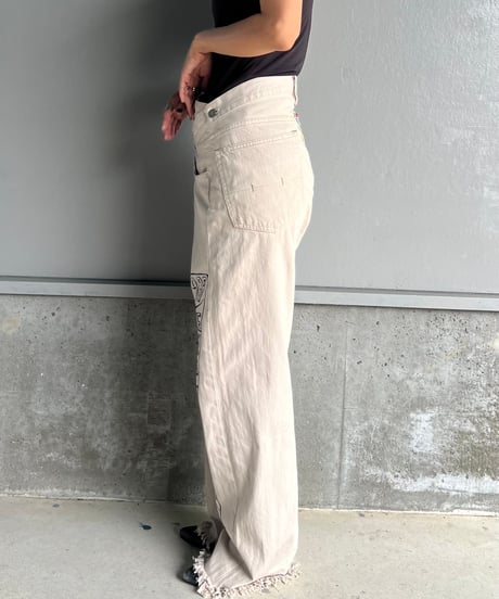 remake differences message denim pants