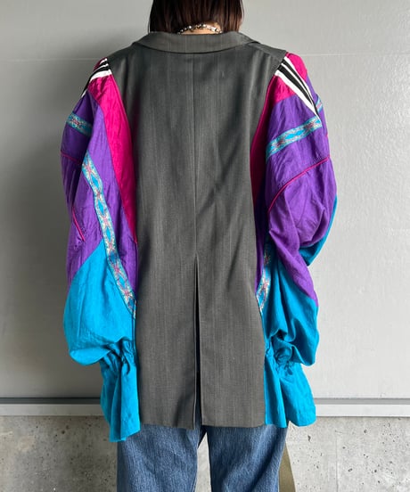 remake colorful tailored jacket