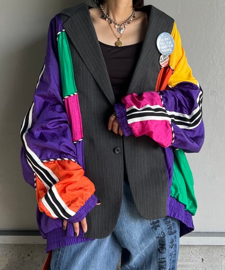 remake colorful tailored jacket