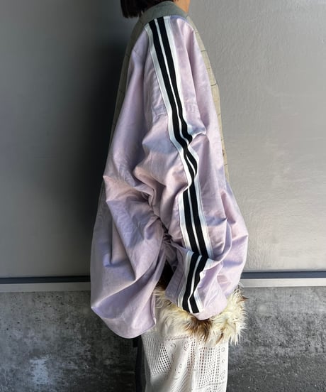 remake shirt tailored no collar jacket
