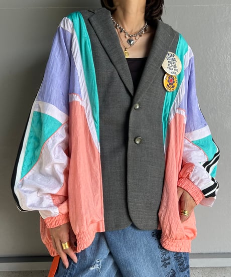 remake colorful tailored jacket