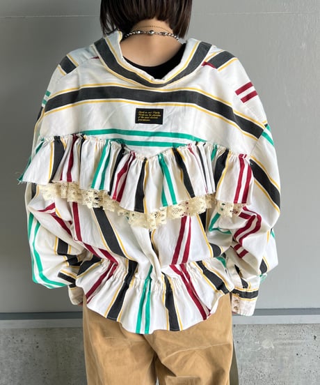 remake frill colorful  shirt
