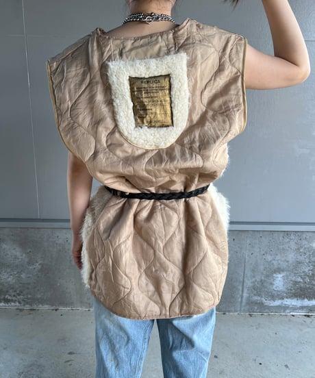 remake quilting fur vest.