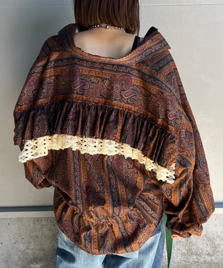 remake frill colorful shirt
