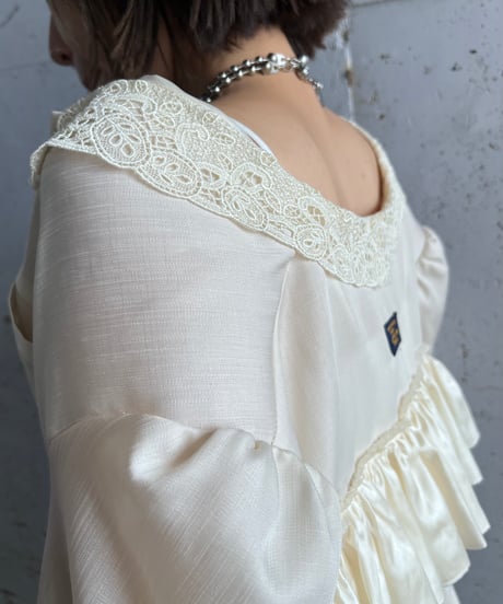 remake chiffon frill shirt