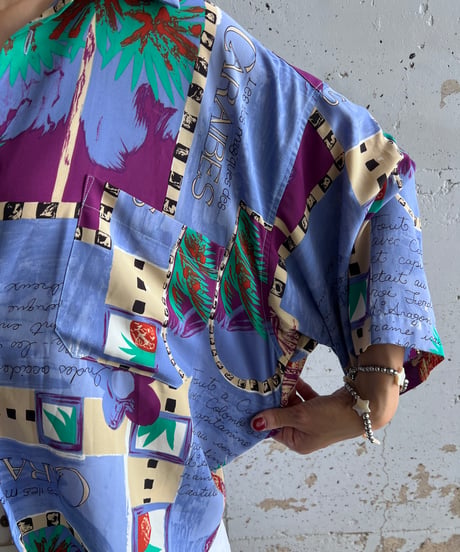 remake frill colorful shirt