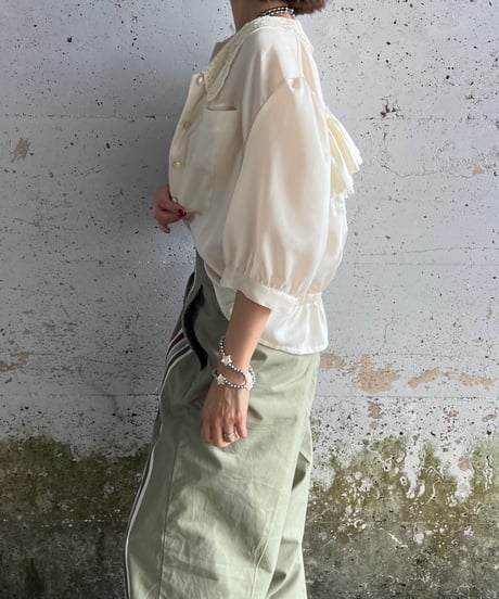 remake chiffon frill shirt