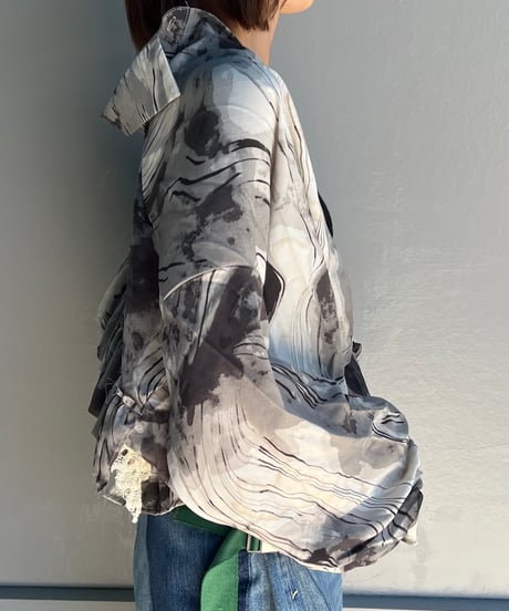 remake frill colorful shirt