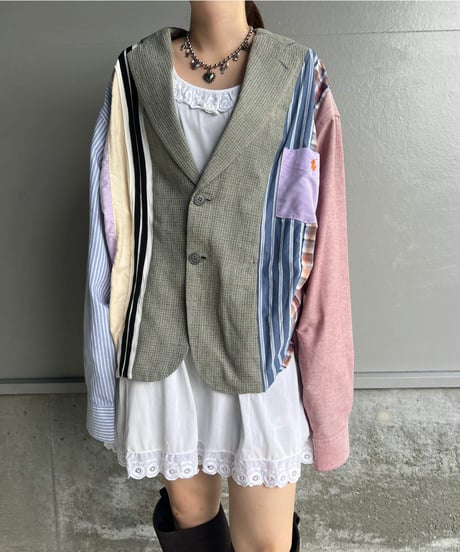 remake shirt tailored  jacket