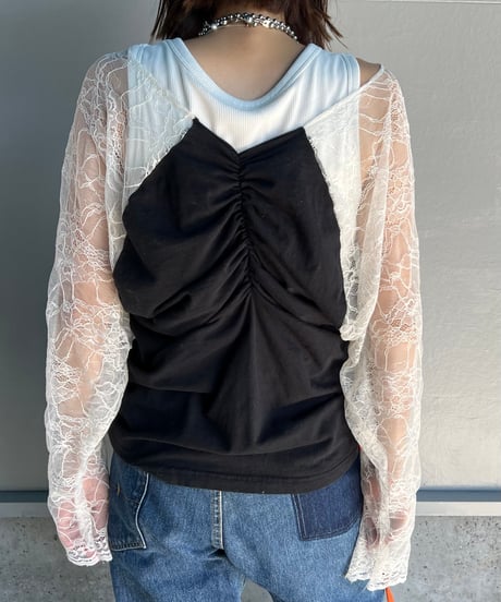 remake lace sleeve tops B