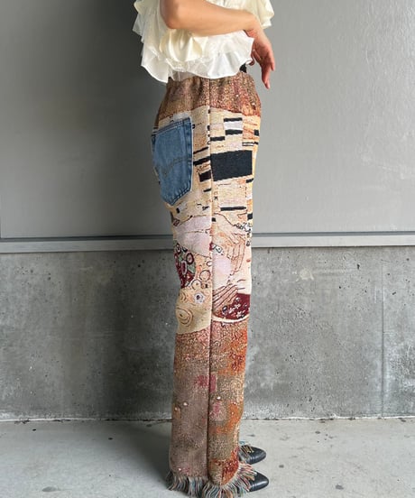 remake rug fringe pants