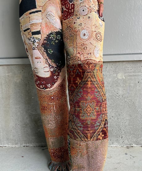 remake rug fringe pants