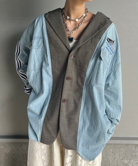 remake shirt tailored  jacket
