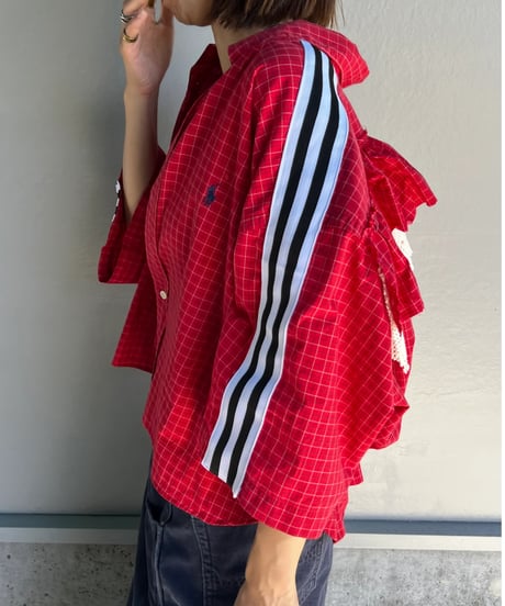 remake frill half shirt