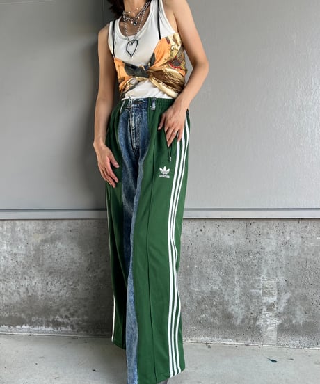 remake sporty  docking denim pants