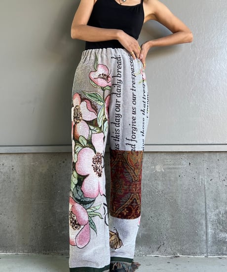 remake rug fringe pants