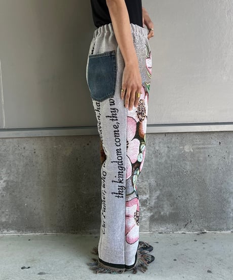 remake rug fringe pants