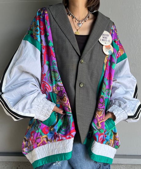 remake colorful tailored jacket