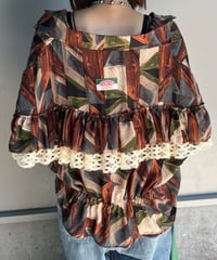 remake frill colorful shirt
